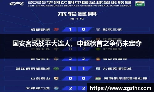 国安客场战平大连人，中超榜首之争仍未定夺